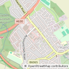 Map of Sheffield, South Yorkshire