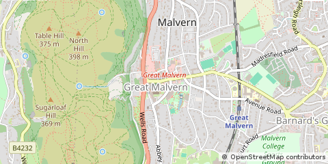 Map of Malvern