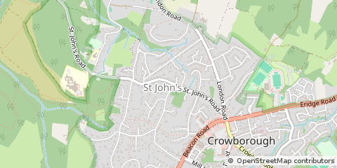 Map of Crowborough