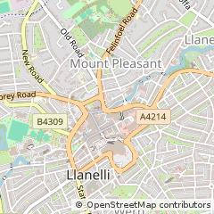 Map of Llanelli