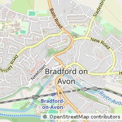 Map of Bradford-on-Avon, Wiltshire
