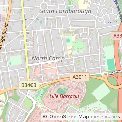 Map of Farnborough, Hants