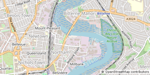 Map of Northam Road, Southampton Hampshire