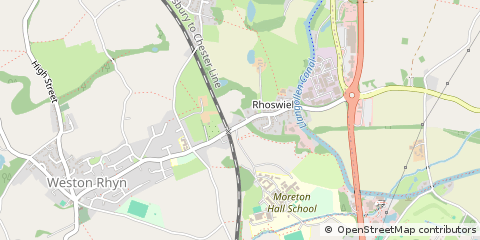Map of Oswestry, Shropshire