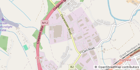 Map of Charlestown Road, Portadown
