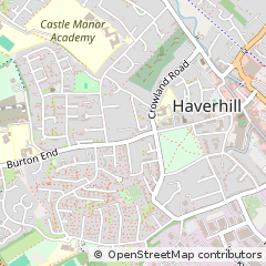 Map of Haverhill, Suffolk