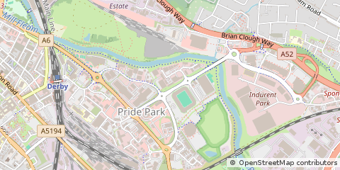 Map of Derby, Derbyshire