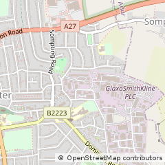 Map of Worthing, West Sussex