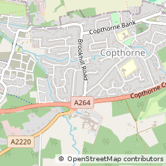 Map of Crawley