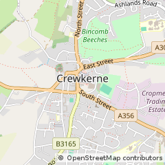 Map of Crewkerne, Somerset