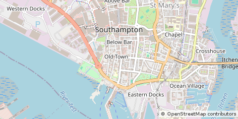 Map of Southampton