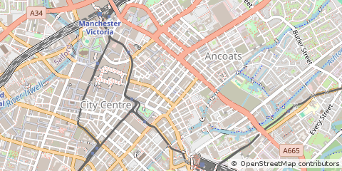 Map of Manchester