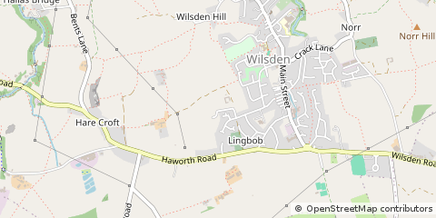 Map of Bradford, West Yorkshire