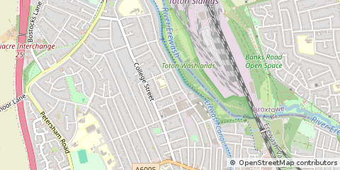 Map of Long Eaton, Nottinghamshire