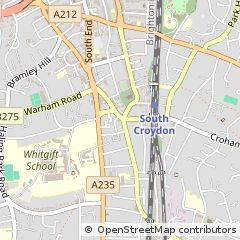 Map of South Croydon