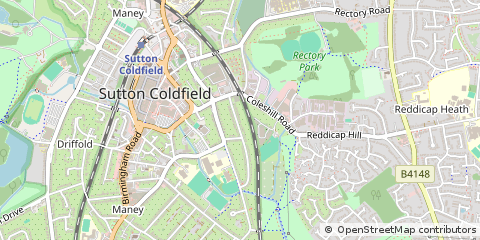 Map of Sutton Coldfield