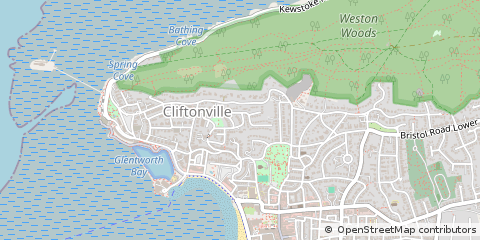Map of Weston-Super-Mare, Somerset