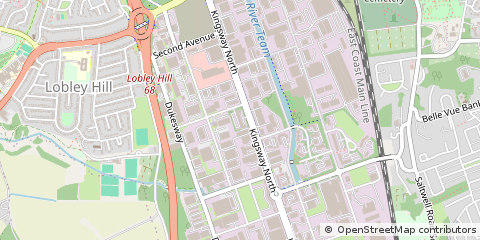 Map of Gateshead