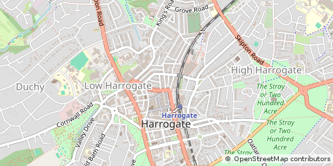 Map of Harrogate, North Yorkshire