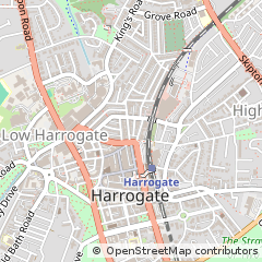 Map of Harrogate, North Yorkshire
