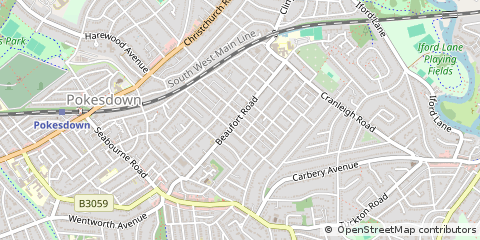 Map of Bournemouth