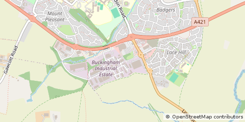 Map of Buckingham, Buckinghamshire