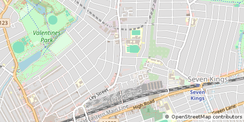 Map of Ilford, Essex