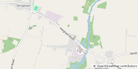 Map of Shropham, Norfolk