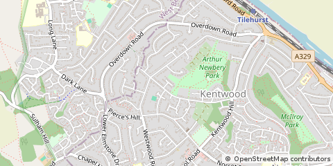 Map of Reading, Berkshire