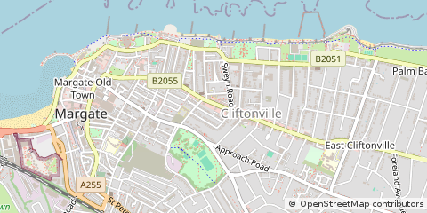 Map of Margate, Kent