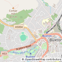 Map of Buxton, Derbyshire
