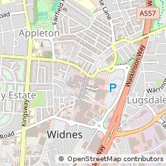 Map of Widnes, Cheshire