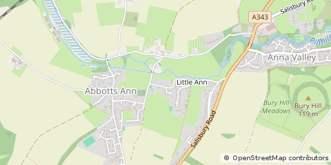 Map of Andover, Hampshire
