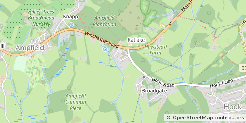Map of Romsey, Hants