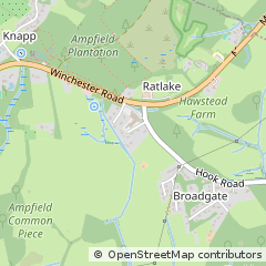Map of Romsey, Hants