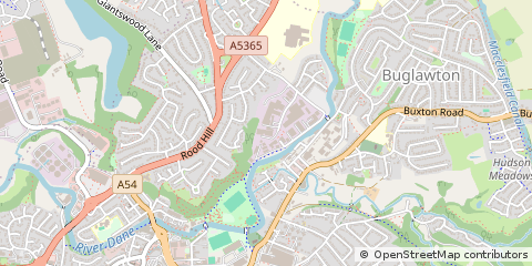 Map of Congleton, Cheshire