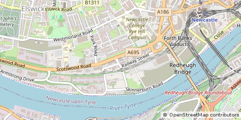 Map of Newcastle