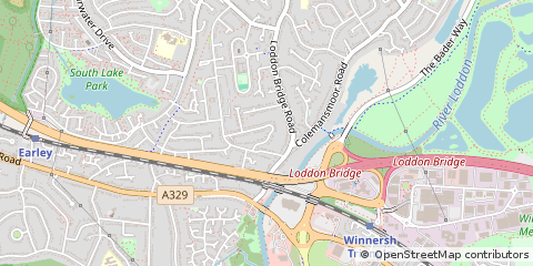 Map of Reading, Berkshire