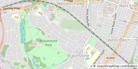Map of Leicester