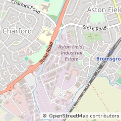 Map of Bromsgrove, Worcestershire