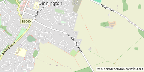 Map of Sheffield, South Yorkshire