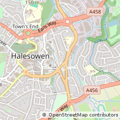 Map of Halesowen, West Midlands