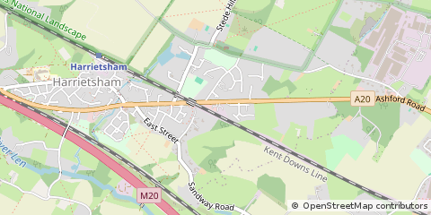 Map of Maidstone, Kent