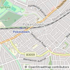 Map of Bournemouth, Dorset