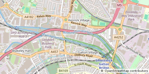 Map of Smethwick, West Midlands