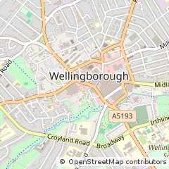 Map of Wellingborough, Northamptonshire