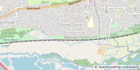 Map of Reading, Berkshire