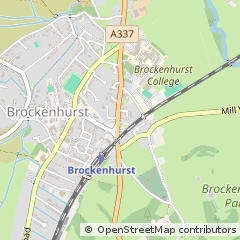 Map of Brockenhurst, Hampshire