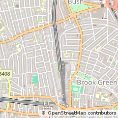 Map of Hammersmith, London