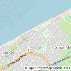 Map of Wirral, Merseyside